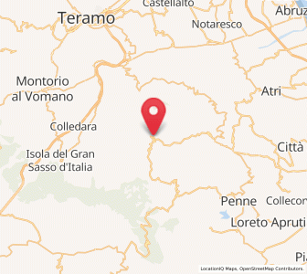 Map of Bisenti, Abruzzo
