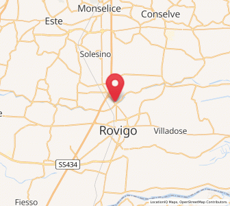Map of Boara Pisani, Veneto