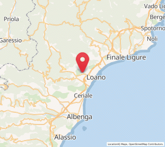 Map of Boissano, Liguria