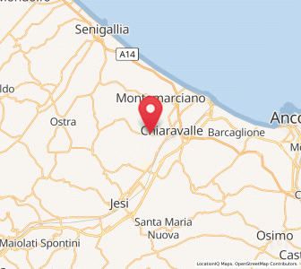 Map of Borghetto, The Marches