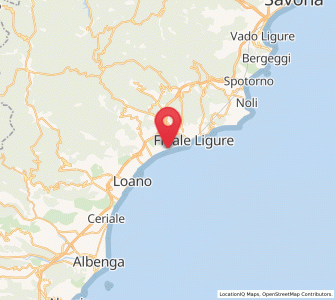 Map of Borgio, Liguria