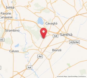 Map of Borgo d'Ale, Piedmont
