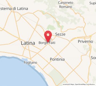 Map of Borgo Faiti, Lazio