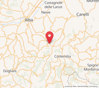 Map of Borgomale, Piedmont