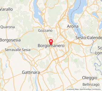 Map of Borgomanero, Piedmont