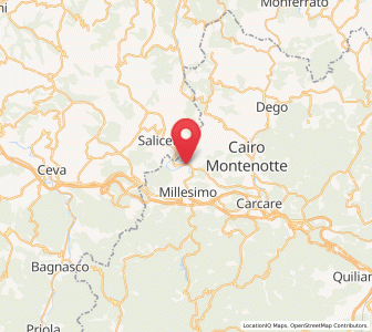 Map of Bormida-Genepro, Liguria