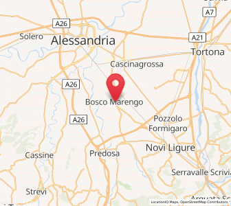 Map of Bosco Marengo, Piedmont