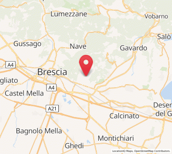 Map of Botticino, Lombardy