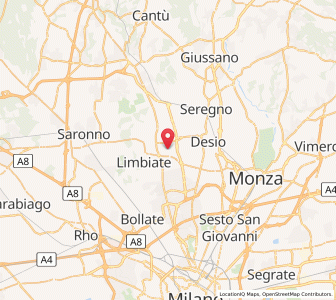 Map of Bovisio-Masciago, Lombardy