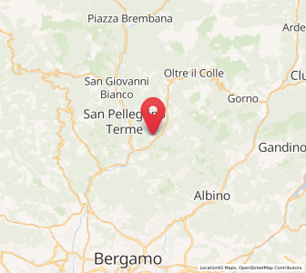 Map of Bracca, Lombardy