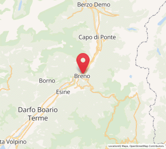 Map of Breno, Lombardy
