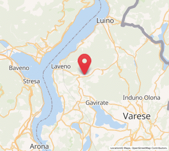 Map of Brenta, Lombardy