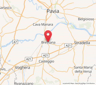 Map of Bressana, Lombardy