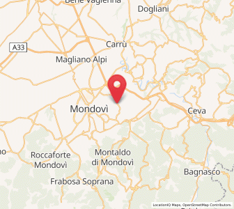 Map of Briaglia, Piedmont