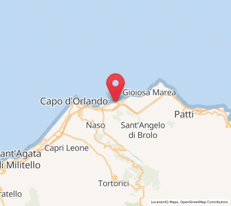 Map of Brolo, Sicily