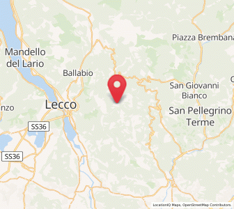 Map of Brumano, Lombardy