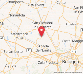 Map of Budrie, Emilia-Romagna