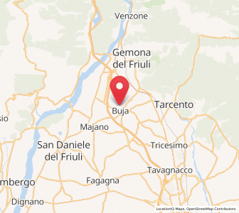 Map of Buia, Friuli Venezia Giulia