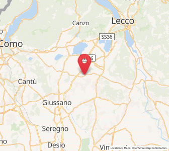 Map of Bulciago, Lombardy