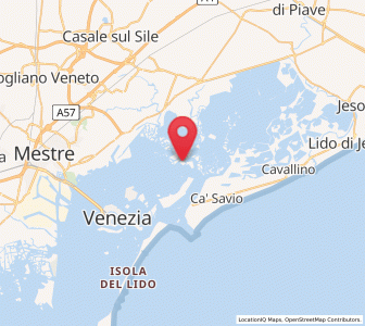 Map of Burano, Veneto