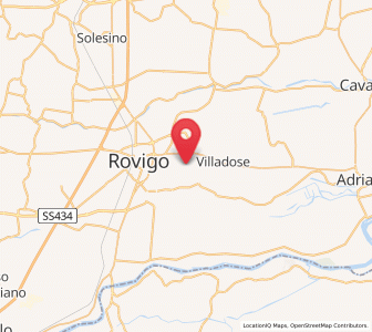 Map of Buso, Veneto