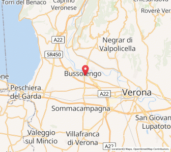 Map of Bussolengo, Veneto