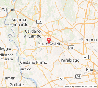 Map of Busto Arsizio, Lombardy