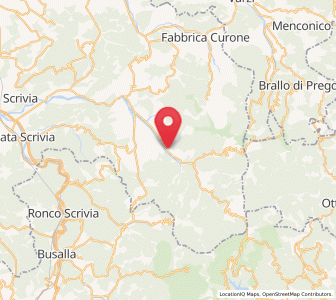 Map of Cabella Ligure, Piedmont