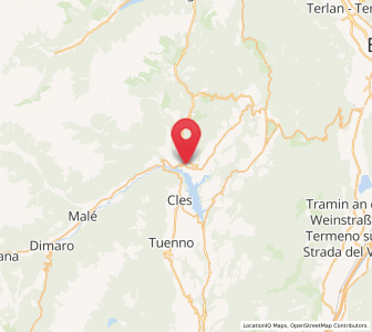 Map of Cagnò, Trentino-Alto Adige