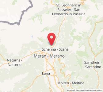 Map of Caines - Kuens, Trentino-Alto Adige