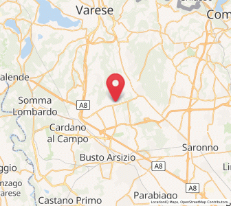Map of Cairate, Lombardy