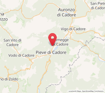 Map of Calalzo di Cadore, Veneto