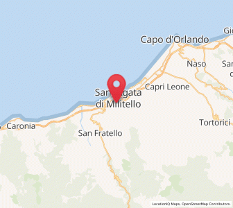Map of Calarco, Sicily