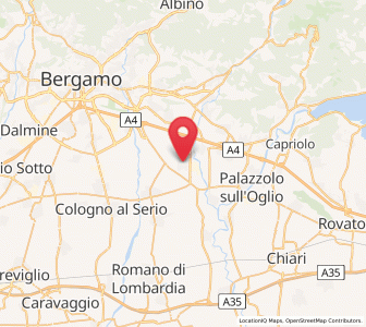 Map of Calcinate, Lombardy