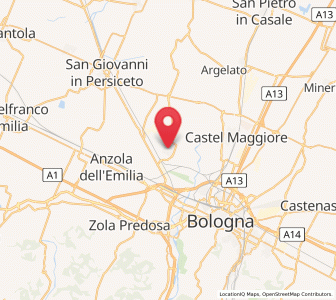 Map of Calderara di Reno, Emilia-Romagna