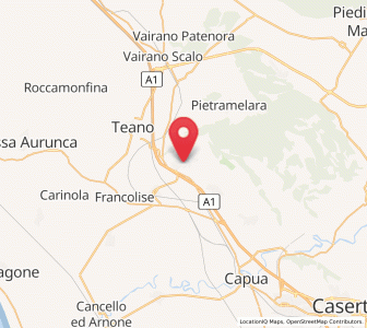 Map of Calvi Risorta, Campania