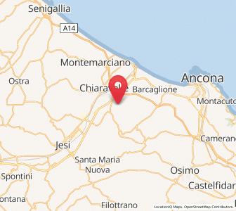 Map of Camerata Picena, The Marches