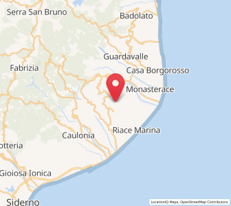 Map of Camini, Calabria