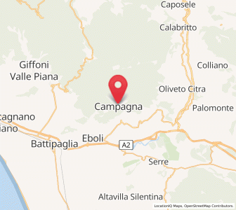Map of Campagna, Campania