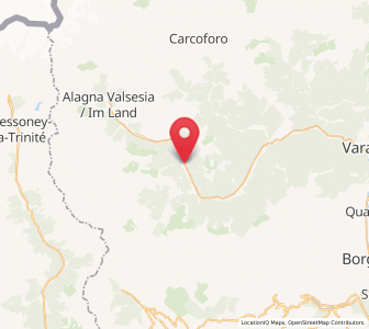 Map of Campertogno, Piedmont