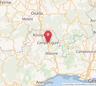 Map of Campo Ligure, Liguria