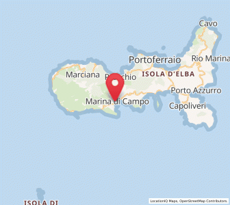 Map of Campo nell'Elba, Tuscany