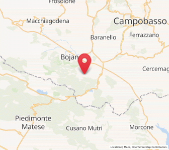 Map of Campochiaro, Molise