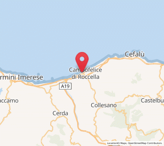 Map of Campofelice di Roccella, Sicily