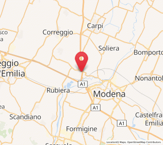 Map of Campogalliano, Emilia-Romagna