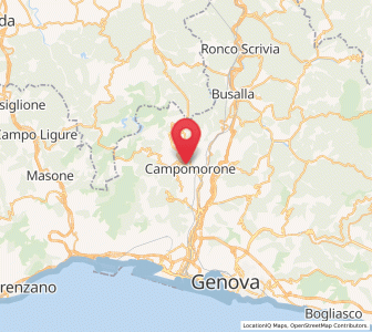 Map of Campomorone, Liguria