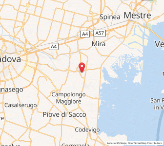 Map of Camponogara, Veneto