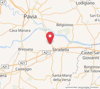 Map of Campospinoso, Lombardy