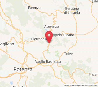 Map of Cancellara, Basilicate