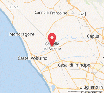 Map of Cancello ed Arnone, Campania